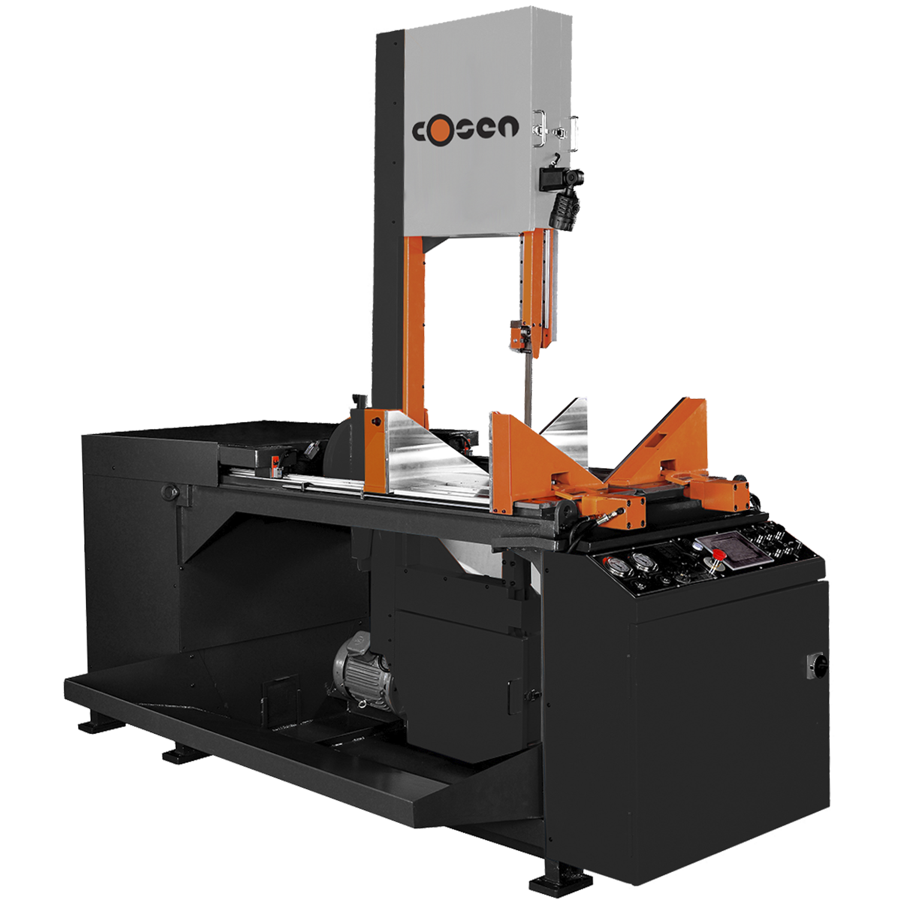 Cosen SemiAutomatic Hydraulic Dual Mitering Vertical Tilt Frame Band