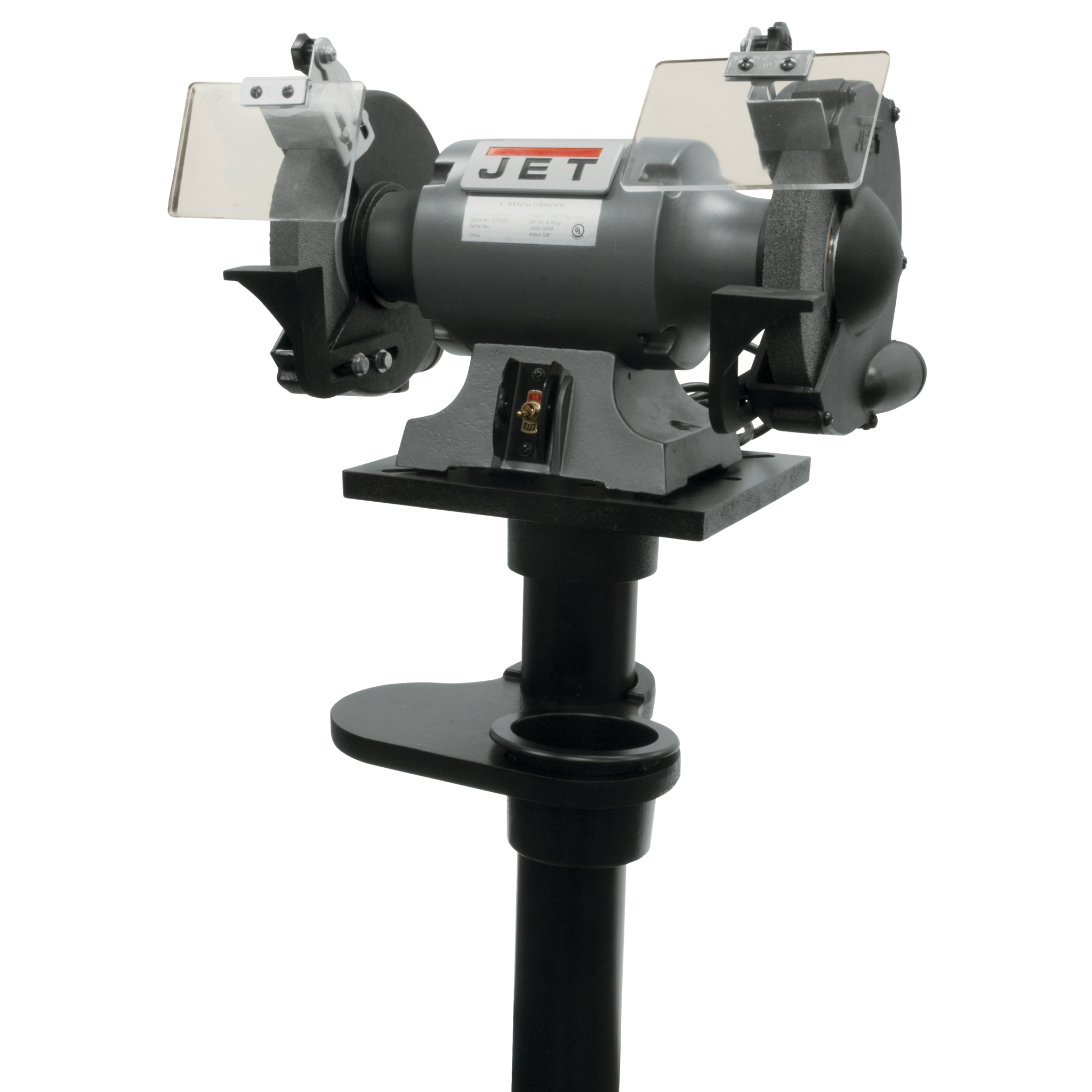 Jet JBG10A, 10" Shop Bench Grinder and JPS2A Stand 577103K Elite