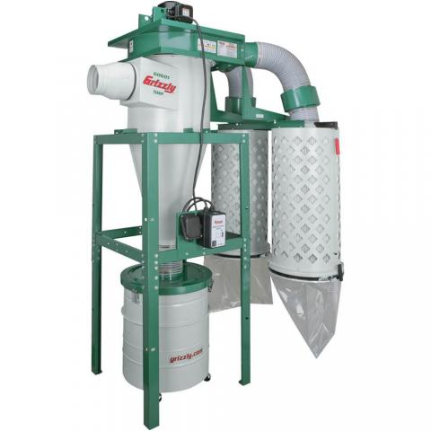 dust grizzly collector cyclone industrial hp phase homedepot drum gallon air catalog freight sold