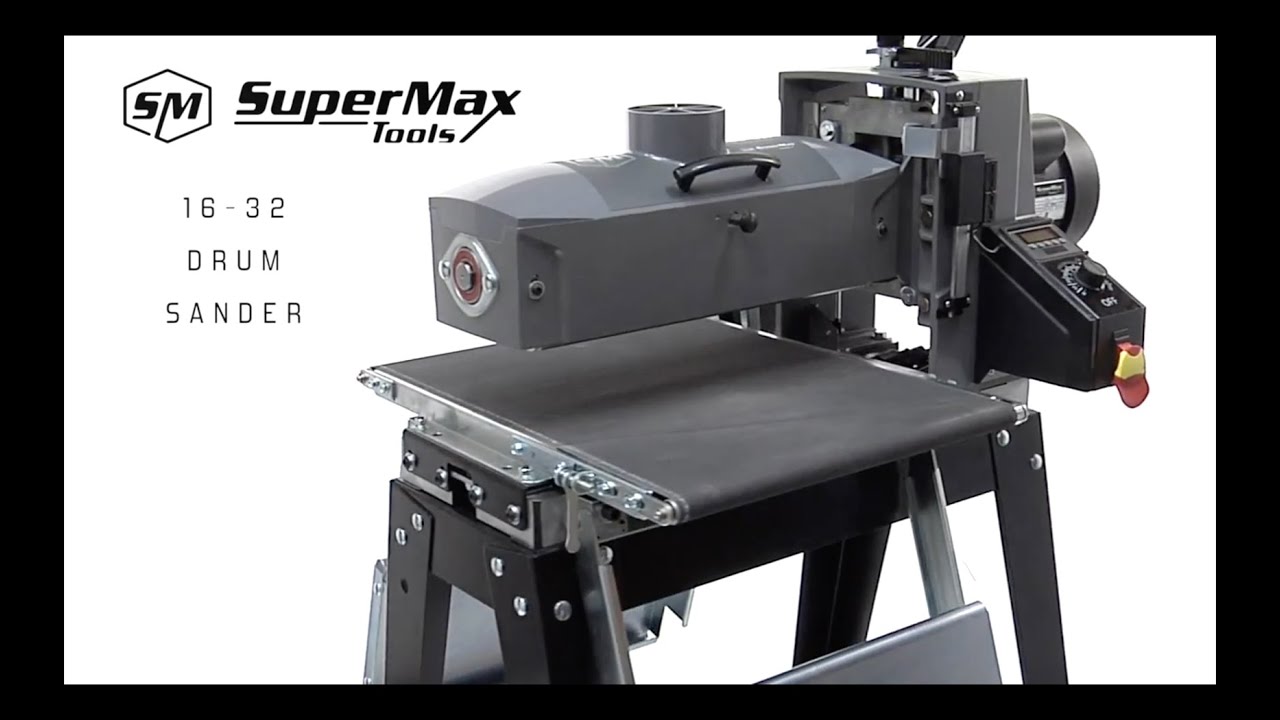 SuperMax 1632 110V 1.5 HP Drum Sander with Open Stand SUPMX71632